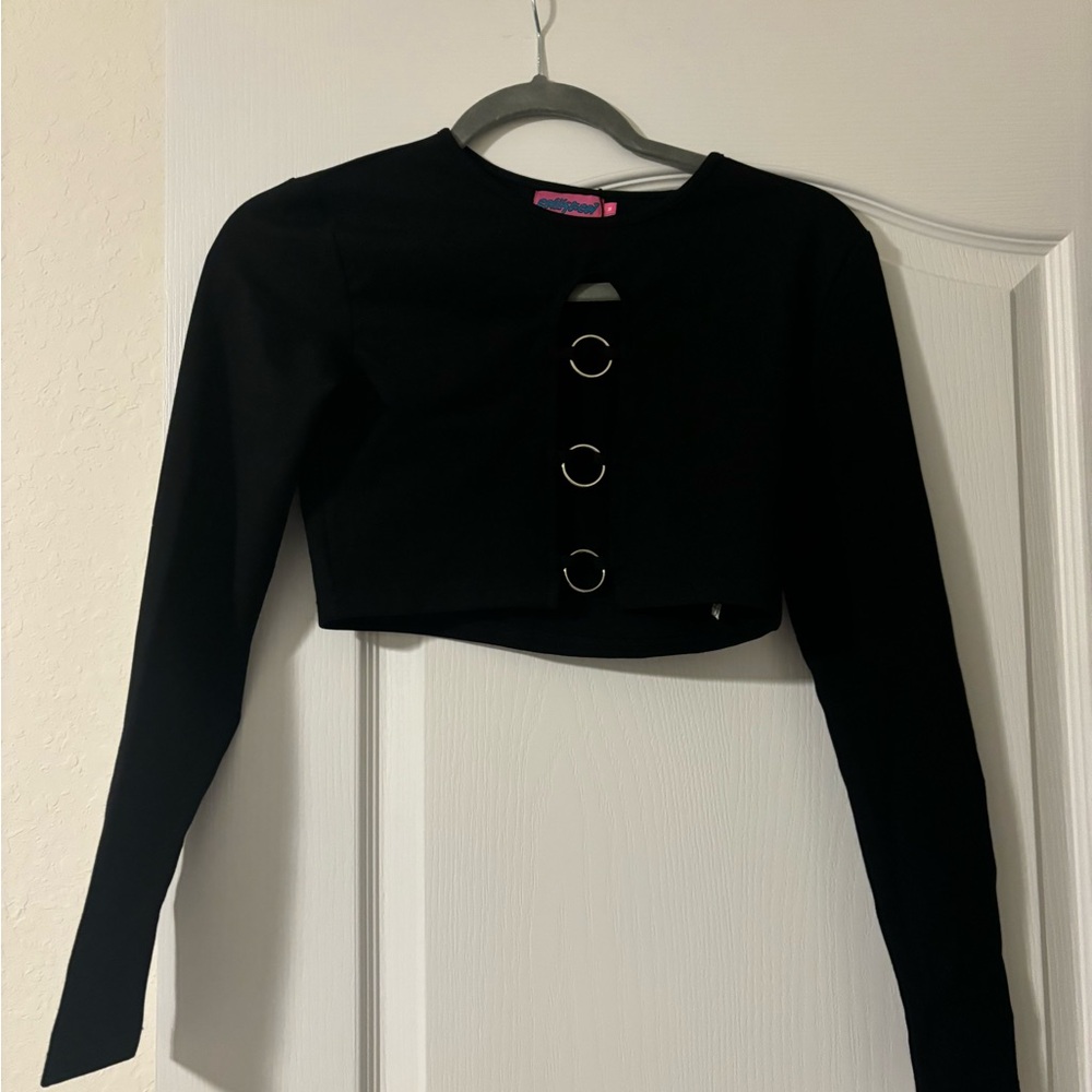 Edited black top w cutouts never worn
